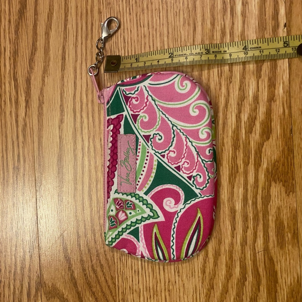 Vera Bradley ID/Card keychain case in “pinwheel pink” - Picture 2 of 6